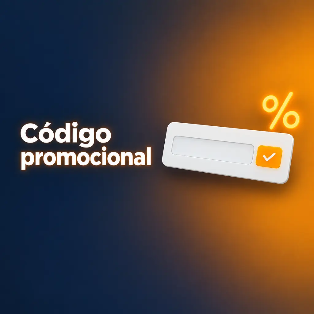 Formulario de registro con campo de código promocional